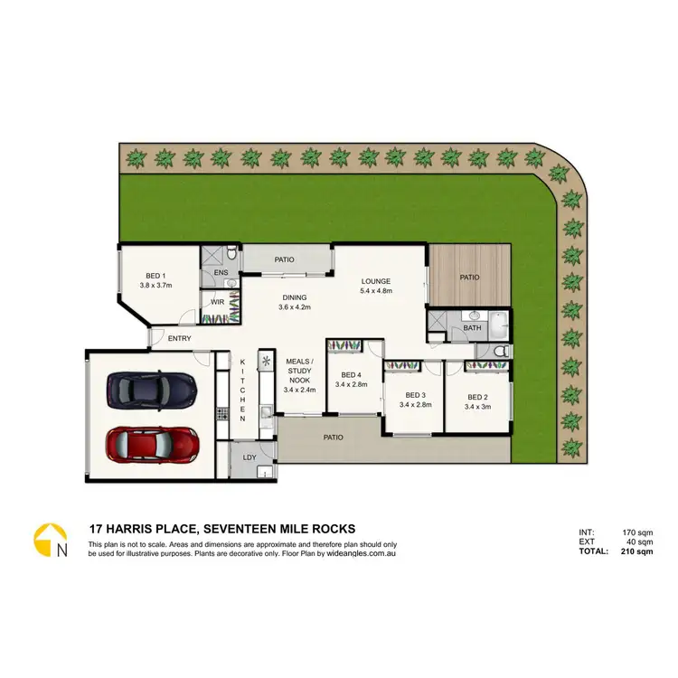 Floorplan of Homely house listing, 17 Harris Place, Seventeen Mile Rocks QLD 4073