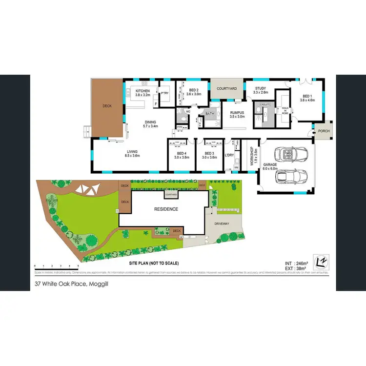 Floorplan of Homely house listing, 37 White Oak Place, Moggill QLD 4070