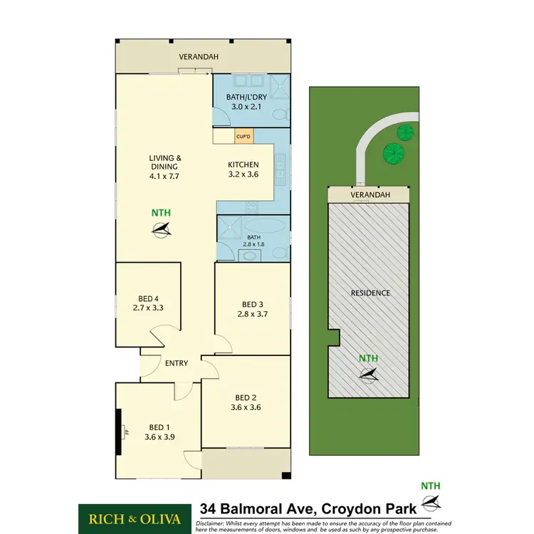 Floorplan of Homely house listing, 34 Balmoral Avenue, Croydon Park NSW 2133