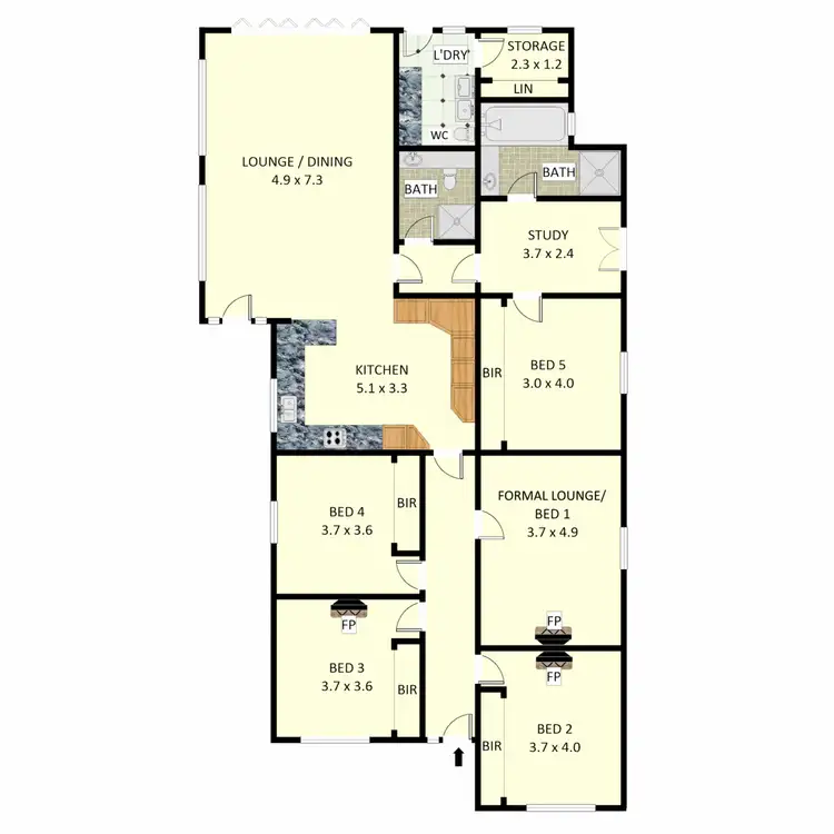 Floorplan of Homely house listing, 98 Brighton Street, Croydon Park NSW 2133