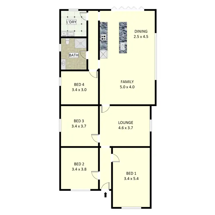 Floorplan of Homely house listing, 22 Waratah, Croydon Park NSW 2133