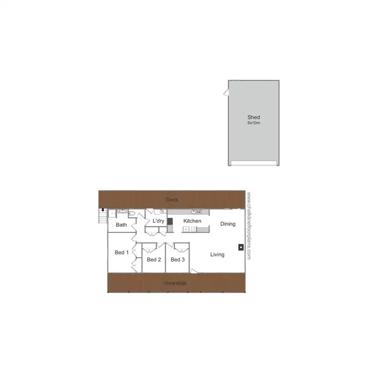 Floorplan of Homely house listing, 16 Duncans Road, Jamieson VIC 3723