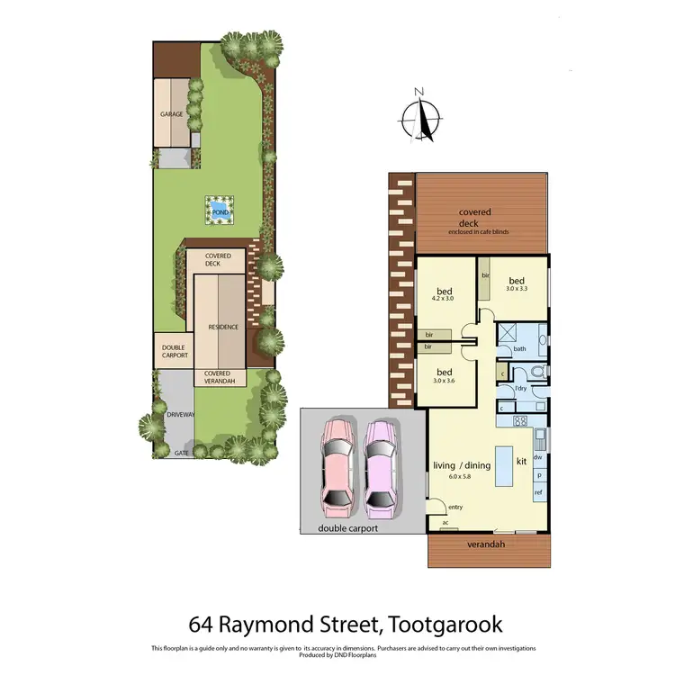 Floorplan of Homely house listing, 64 Raymond Street, Tootgarook VIC 3941