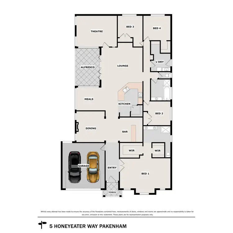 Floorplan of Homely house listing, 5 Honeyeater Way, Pakenham VIC 3810