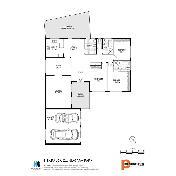 Floorplan of Homely house listing, 3 Baralga Close, Niagara Park NSW 2250
