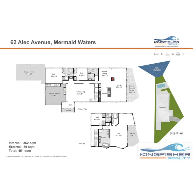 Floorplan of Homely house listing, 62 Alec Avenue, Mermaid Waters QLD 4218