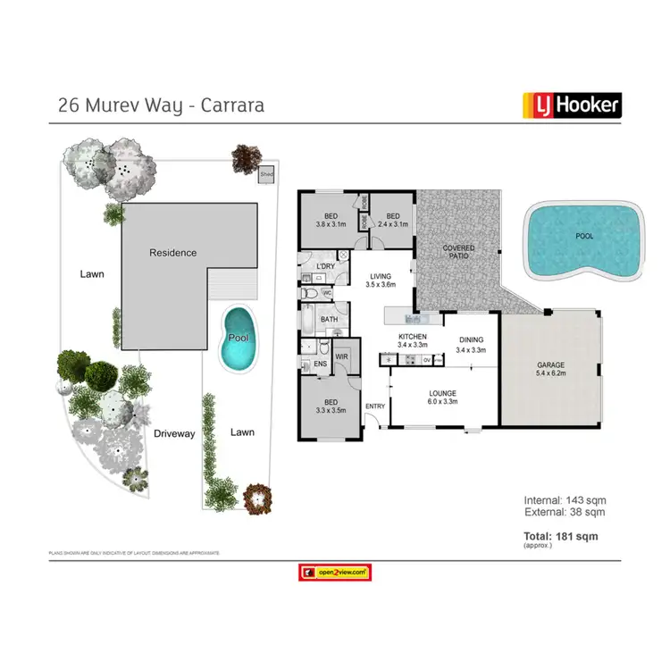 Floorplan of Homely house listing, 26 Murev Way, Carrara QLD 4211
