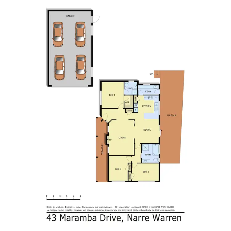 Floorplan of Homely house listing, 43 Maramba Drive, Narre Warren VIC 3805