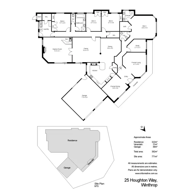 Floorplan of Homely house listing, 25 Houghton Way, Winthrop WA 6150