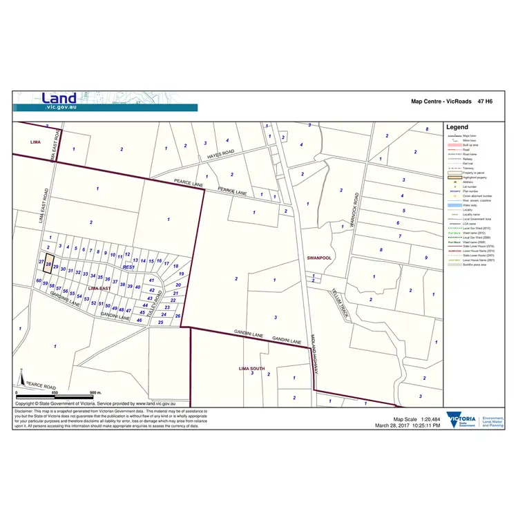 Floorplan of Homely land listing, 10 Tulley Road, Lima East VIC 3673