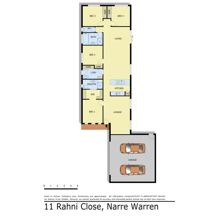 Floorplan of Homely house listing, 11 Rahni Close, Narre Warren VIC 3805