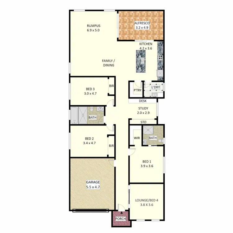 Floorplan of Homely house listing, 25 Linth, Croydon Park NSW 2133