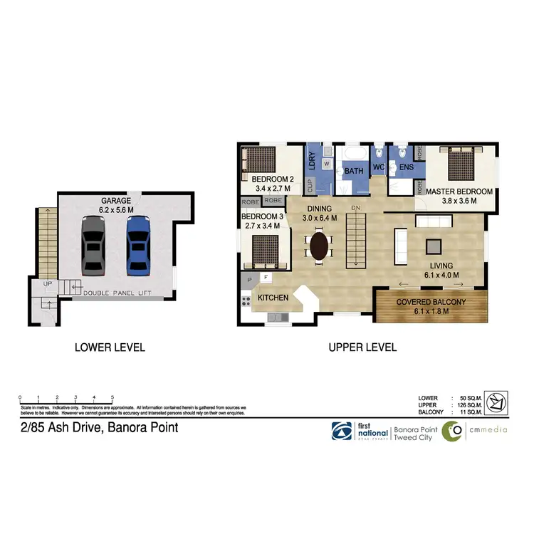 Floorplan of Homely semi-detached listing, 2/85 Ash Drive, Banora Point NSW 2486