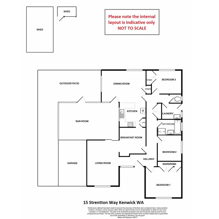Floorplan of Homely house listing, 15 Stretton Way, Kenwick WA 6107