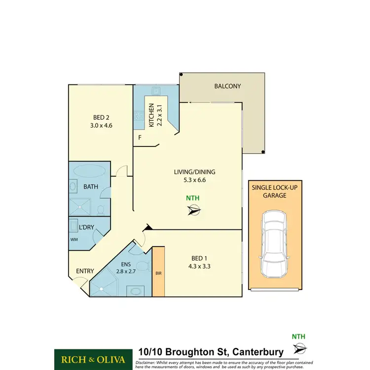 Floorplan of Homely apartment listing, 10/10 Broughton Street, Canterbury NSW 2193