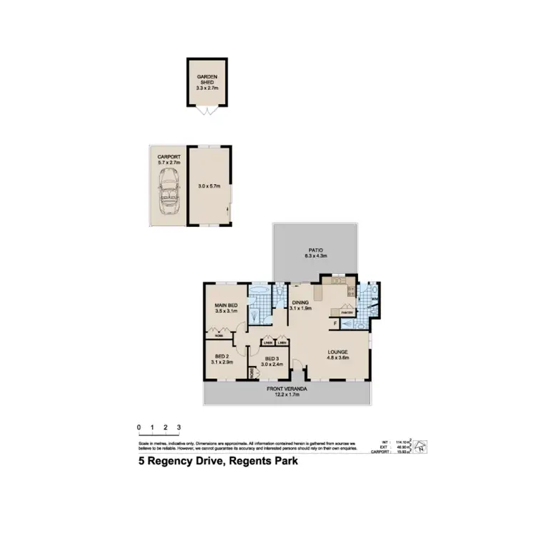 Floorplan of Homely house listing, 5 Regency Drive, Regents Park QLD 4118