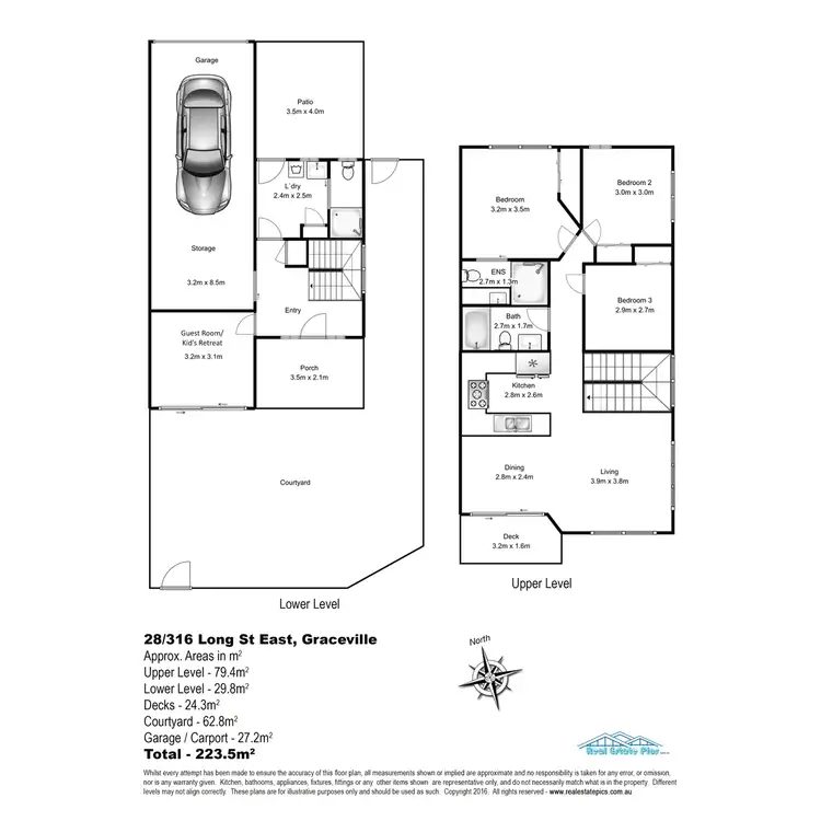 Floorplan of Homely townhouse listing, 28/316 Long St E, Graceville QLD 4075