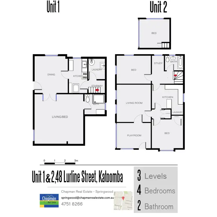 Floorplan of Homely block of units listing, 48 Lurline Street, Katoomba NSW 2780