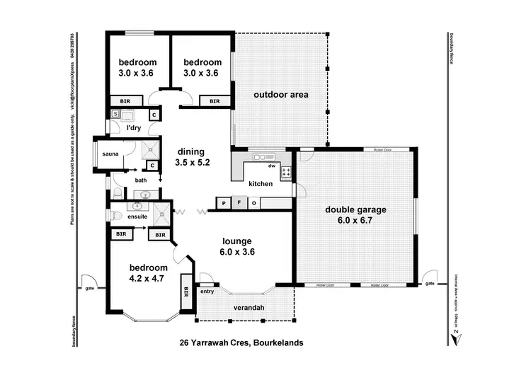 Floorplan of Homely house listing, 26 Yarrawah Crescent, Bourkelands NSW 2650