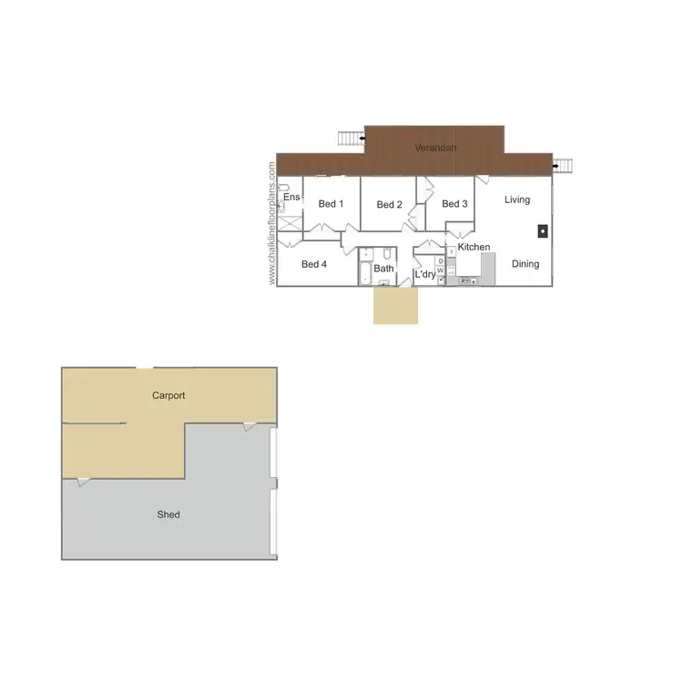 Floorplan of Homely rural property listing, 17 Cummins Road, Howes Creek VIC 3723