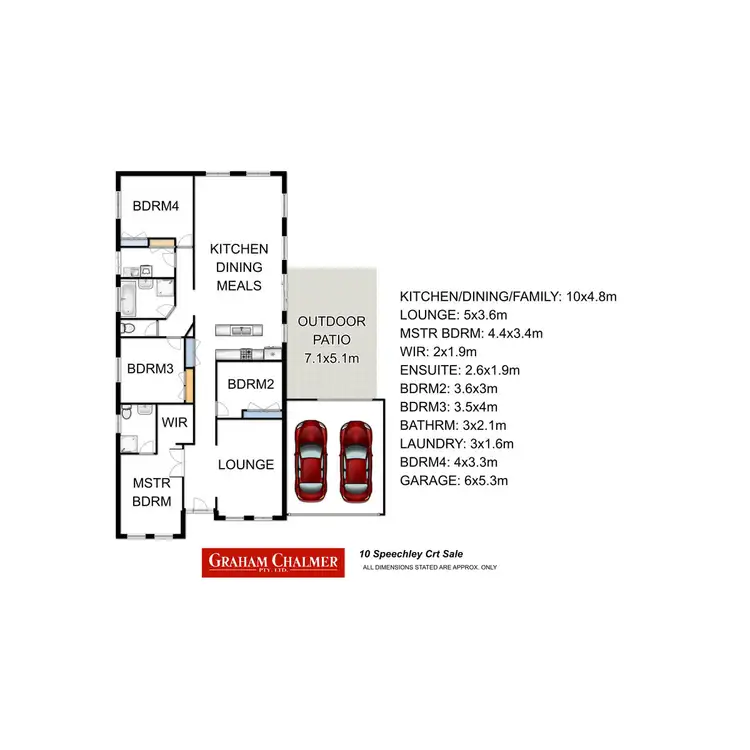 Floorplan of Homely house listing, 10 Speechley Court, Sale VIC 3850