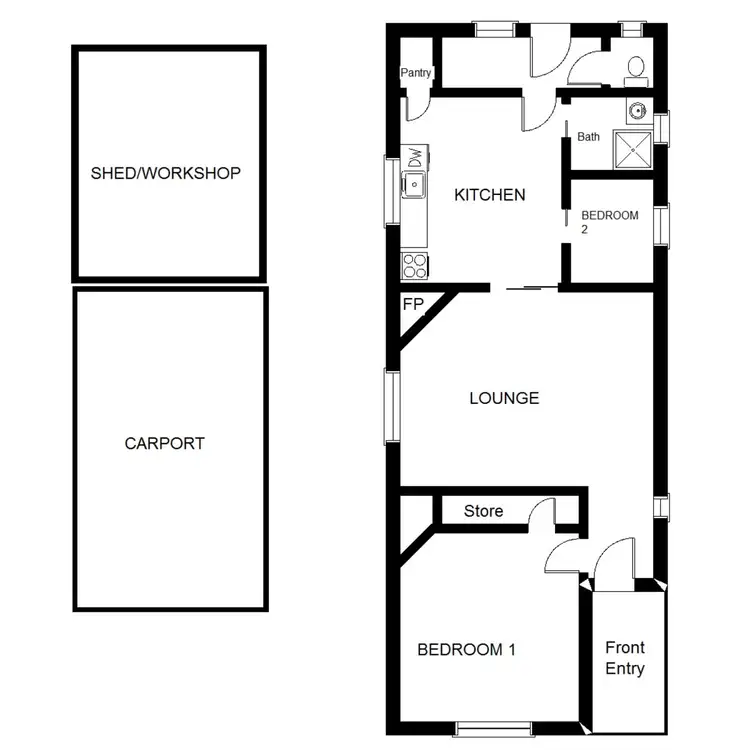 Floorplan of Homely house listing, 2 Fern Street, Port Augusta SA 5700