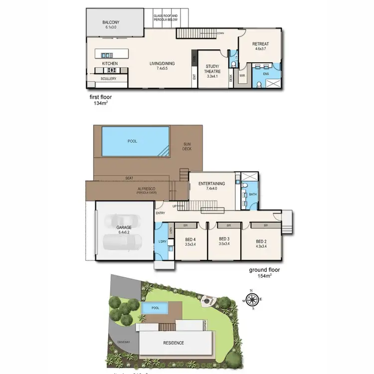 Floorplan of Homely house listing, 6 Pindari Street, Mount Martha VIC 3934
