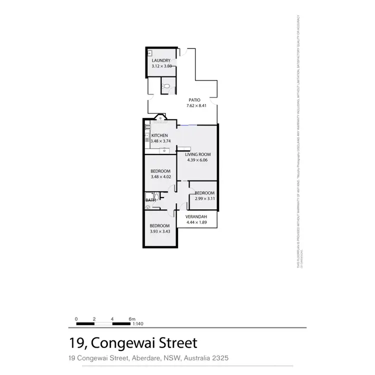 Floorplan of Homely house listing, 19 Congewai Street, Cessnock NSW 2325