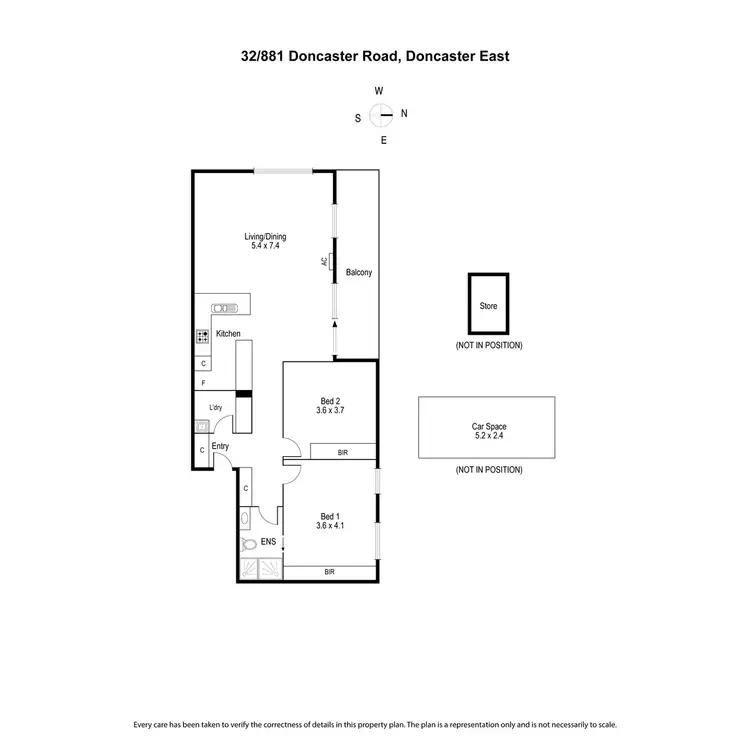 Floorplan of Homely apartment listing, 32/881 Doncaster Road, Doncaster East VIC 3109