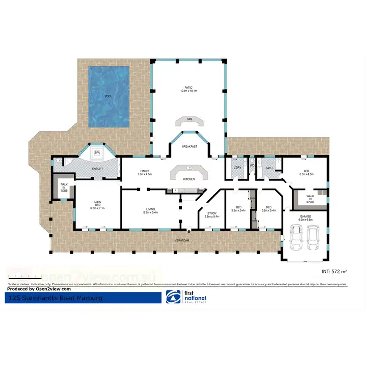 Floorplan of Homely house listing, 125 Steinhardts Road, Marburg QLD 4346