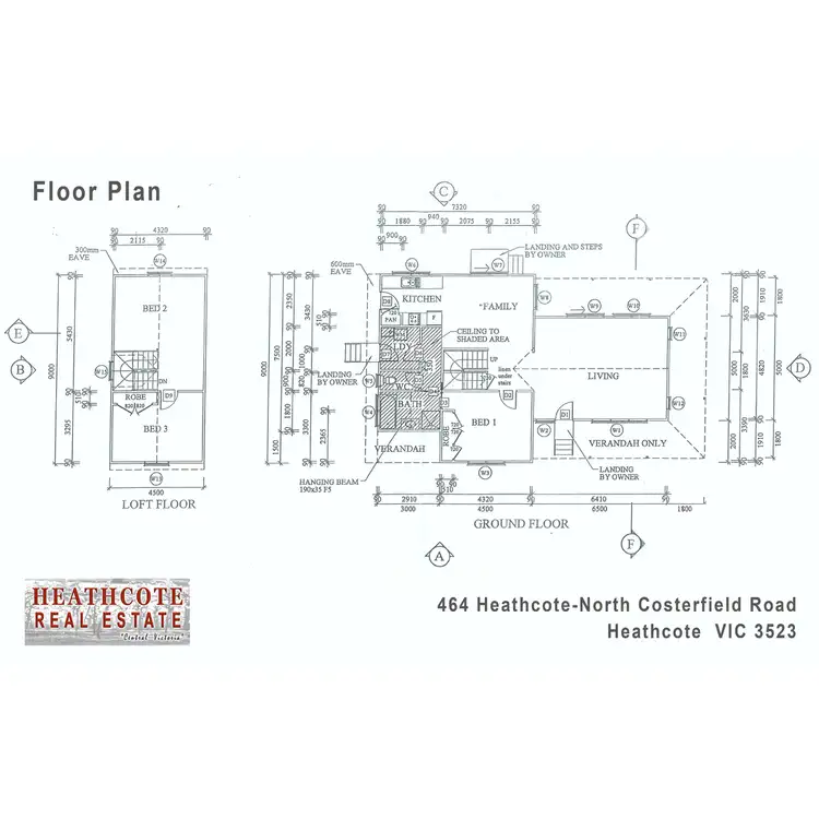 Floorplan of Homely rural property listing, 464 Heathcote-North Costerfield Road, Heathcote VIC 3523