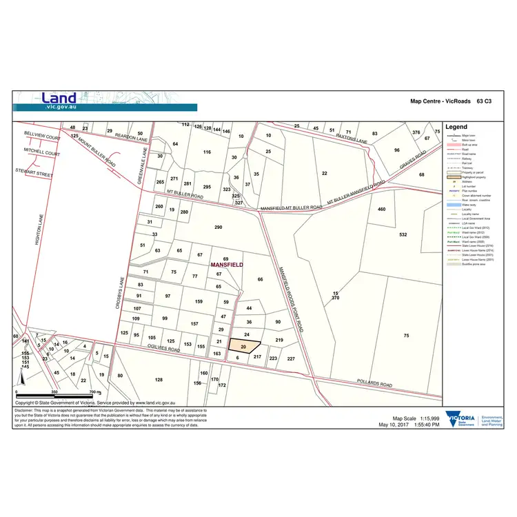 Floorplan of Homely land listing, LOT 13, 20 Dundas Court, Mansfield VIC 3722