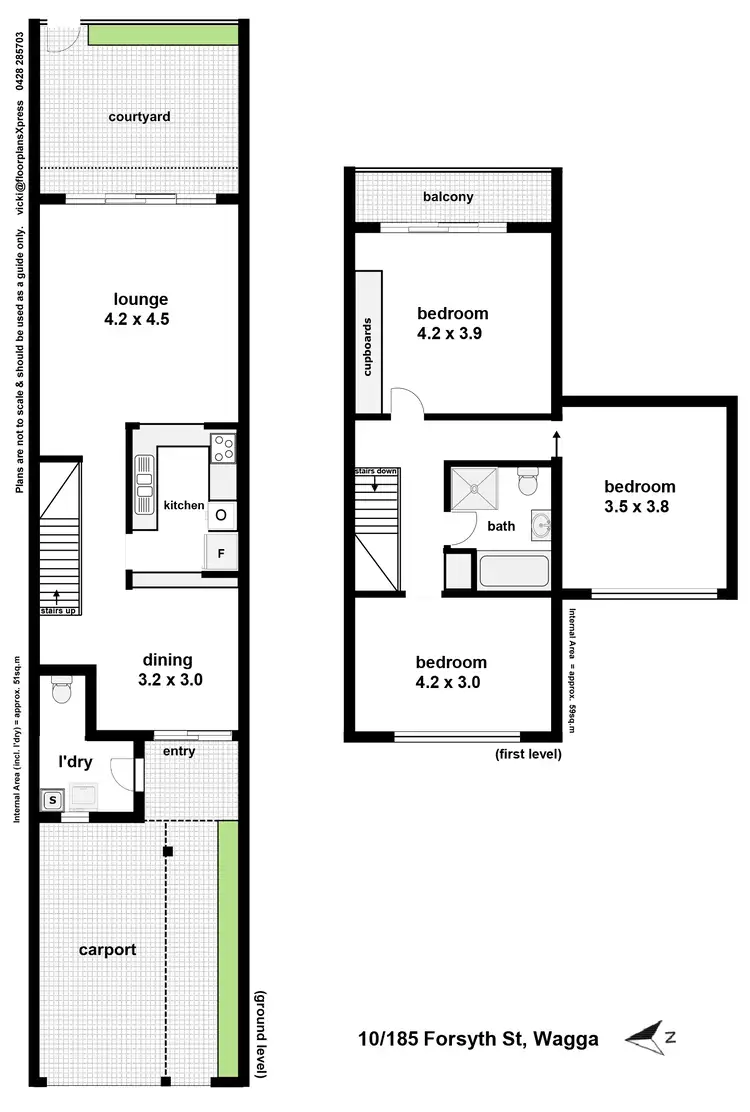 Floorplan of Homely unit listing, 10/185 Forsyth Street, Wagga Wagga NSW 2650