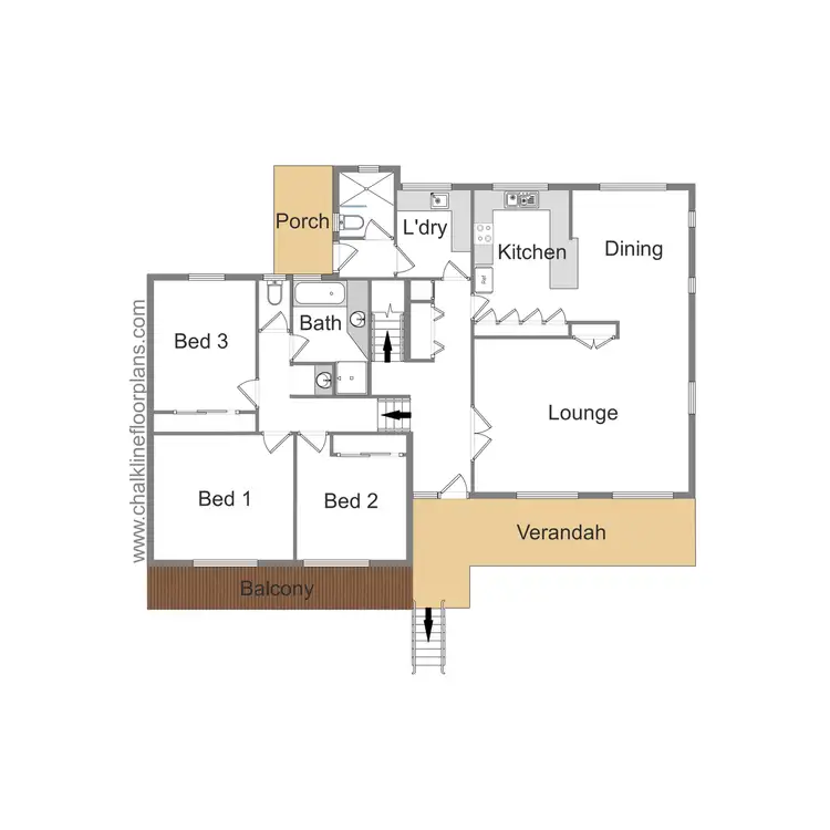 Floorplan of Homely house listing, 18 Willow Drive, Wangaratta VIC 3677