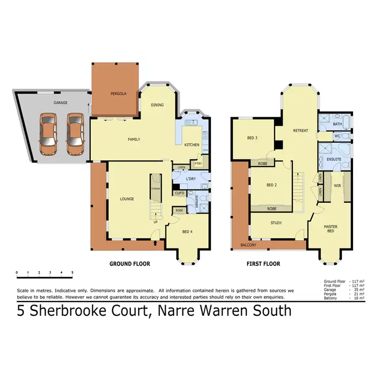 Floorplan of Homely house listing, 5 Sherbrooke Court, Narre Warren South VIC 3805