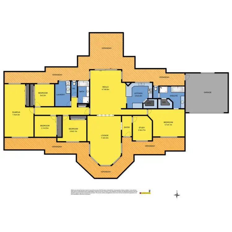 Floorplan of Homely house listing, 150 Back Larpent Road, Elliminyt VIC 3250
