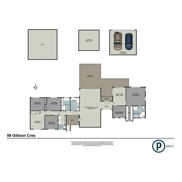 Floorplan of Homely house listing, 99 Gibson Crescent, Bellbowrie QLD 4070