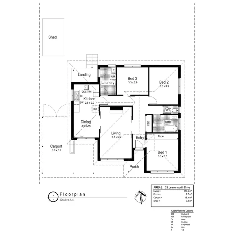Floorplan of Homely house listing, 29 Leavenworth Drive, Mount Austin NSW 2650