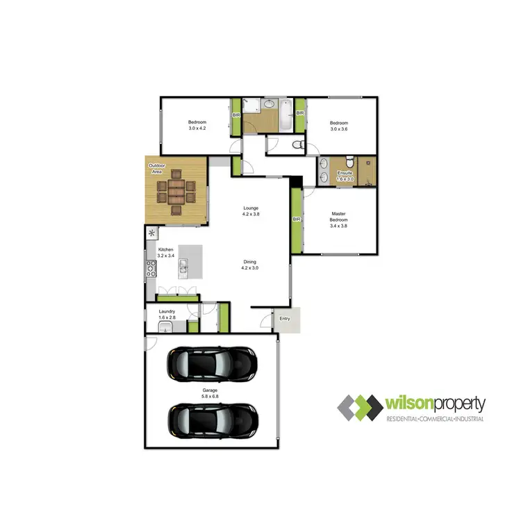 Floorplan of Homely house listing, 2/74 Bradman Boulevard, Traralgon VIC 3844