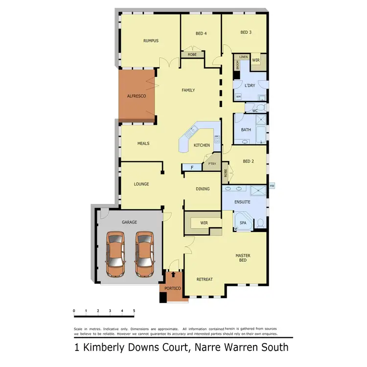 Floorplan of Homely house listing, 1 Kimberley Downs Court, Narre Warren South VIC 3805