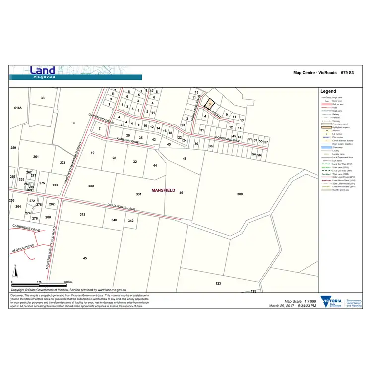 Floorplan of Homely land listing, 3 Jenny Court, Mansfield VIC 3722