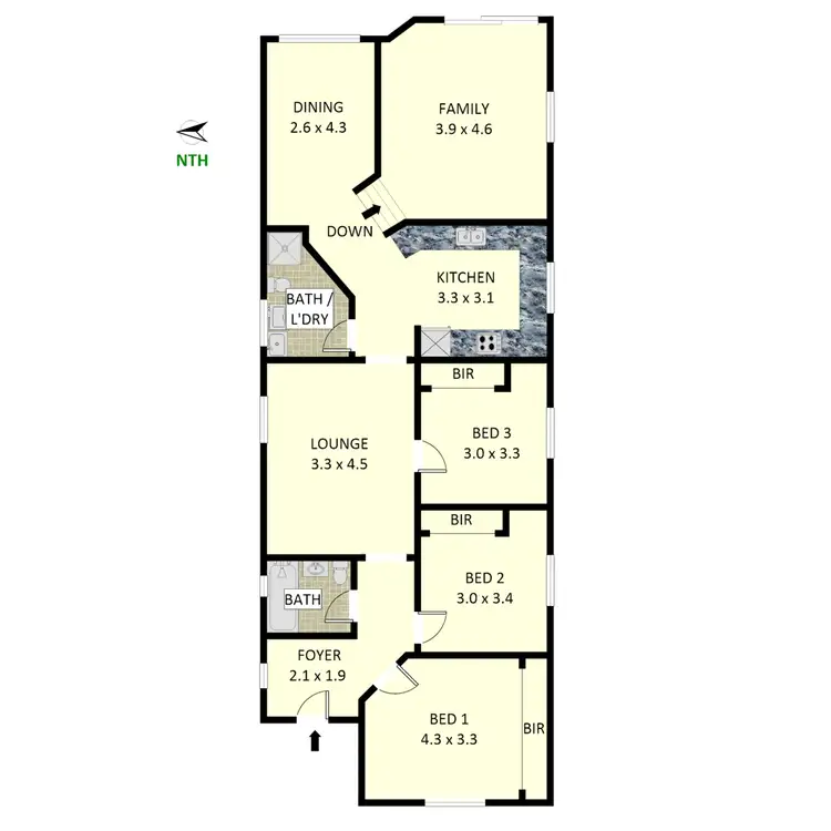 Floorplan of Homely house listing, 44 Beaufort Street, Croydon Park NSW 2133
