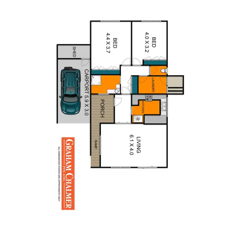 Floorplan of Homely townhouse listing, 3/89 Reeve Street, Sale VIC 3850