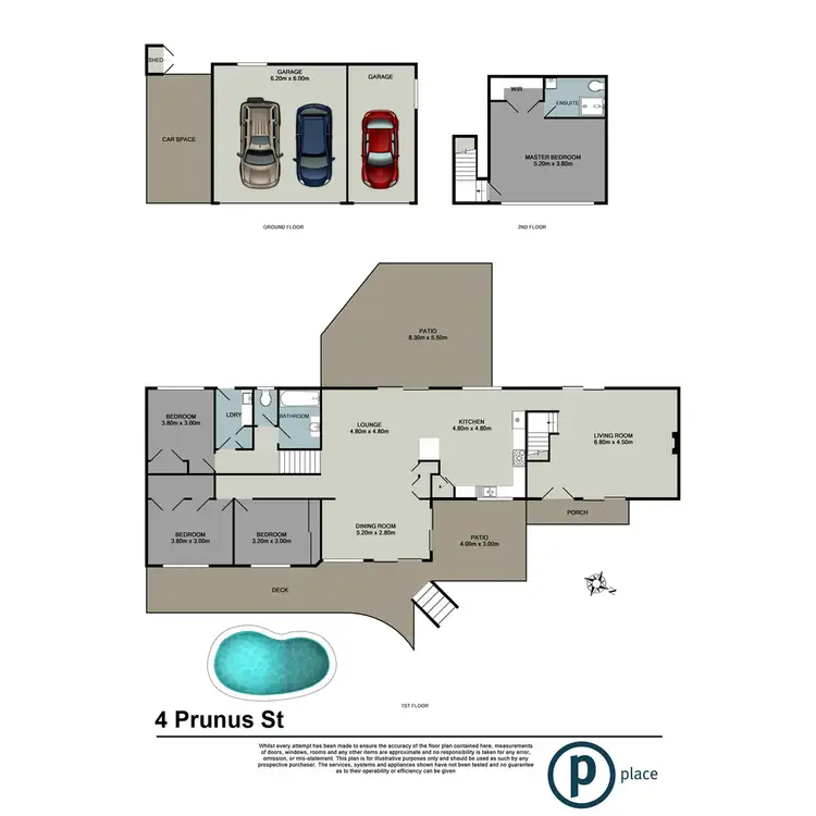 Floorplan of Homely house listing, 4 Prunus Street, Bellbowrie QLD 4070