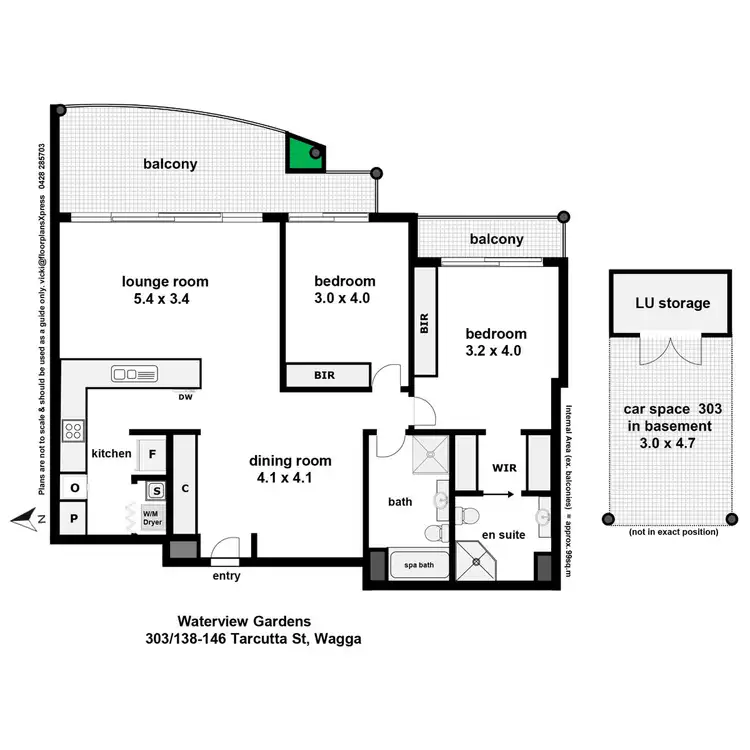 Floorplan of Homely unit listing, 303/138-146 Tarcutta Street, Wagga Wagga NSW 2650