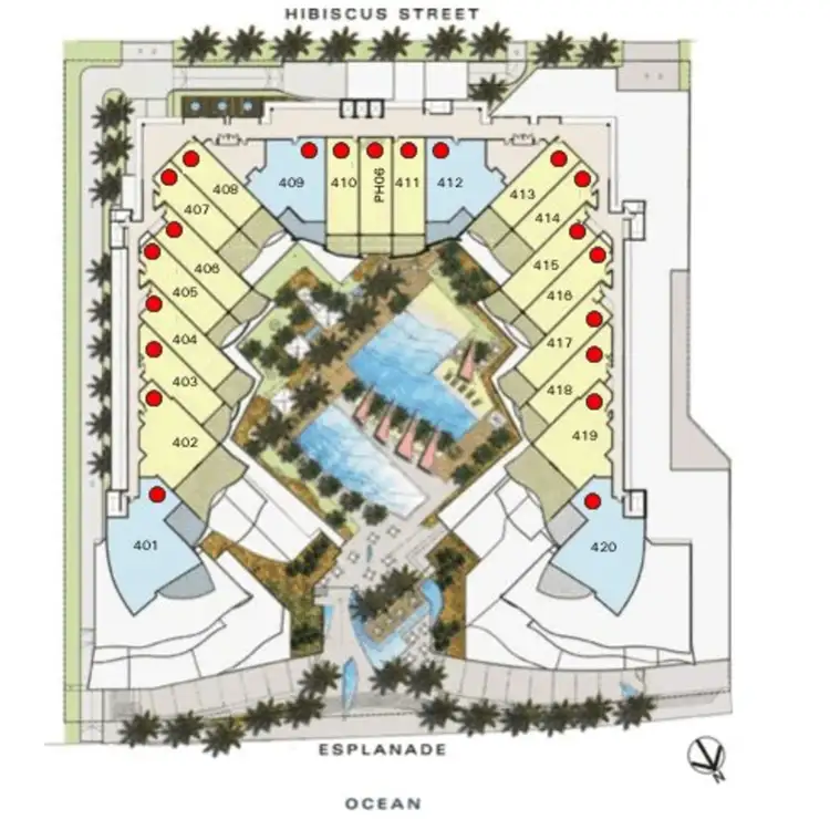 Floorplan of Homely apartment listing, 404/569-571 Esplanade, Urangan QLD 4655