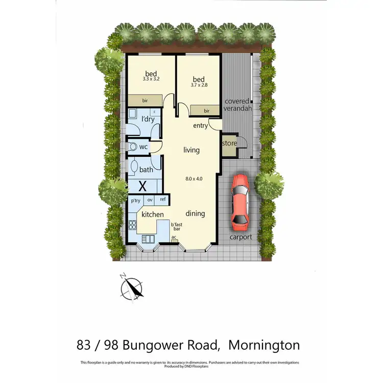 Floorplan of Homely retirement listing, 83/98 Bungower Road, Mornington VIC 3931