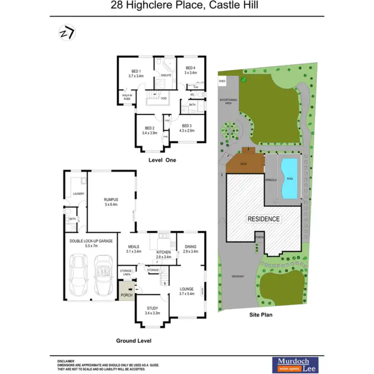 Floorplan of Homely house listing, 28 Highclere Place, Castle Hill NSW 2154