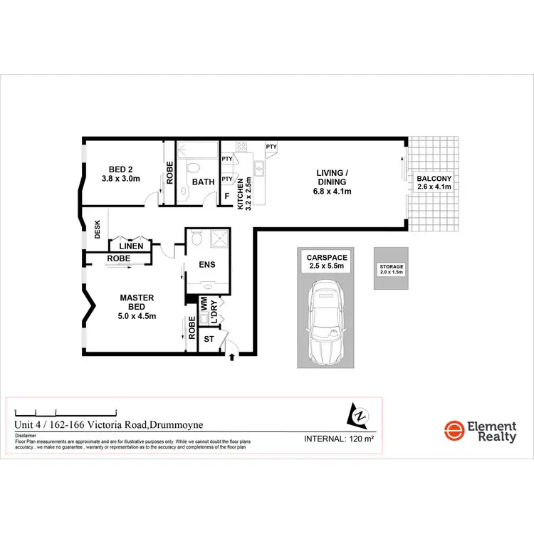 Floorplan of Homely apartment listing, 4/162-166 Victoria Road, Drummoyne NSW 2047