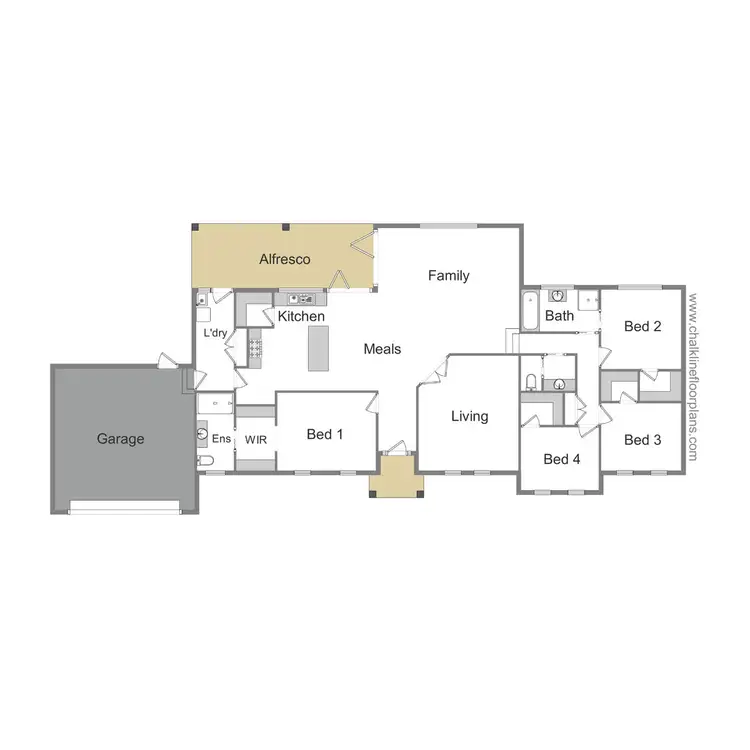 Floorplan of Homely house listing, 5 Donovans Way, Mansfield VIC 3722